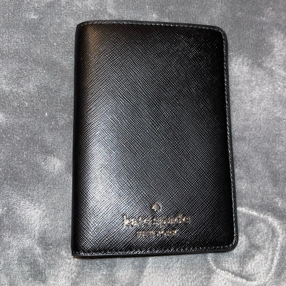 kate spade Accessories - Kate spade ♠️ passport holder saffiano leather excellent condition black